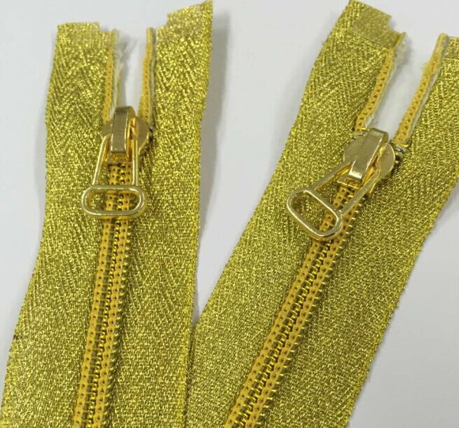 gold tape coil zipper